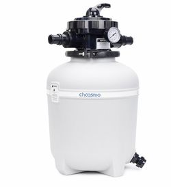 14 Inch Pool Sand Filter Tank Replacement Kit with 6-Way Multi-Port Valve and 1.25/1.5 in Hose Adapters for Compatible Above Ground Sand Filter System