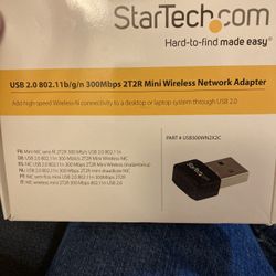 New StarTech USB300WN2X2C USB Wireless-N Network Adapter $10..firm and you must pick up. 