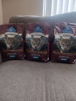 3 bags  Blue Buffalo Puppy