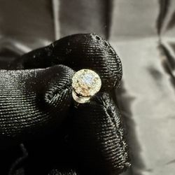 Halo Diamond Stud Earrings In Platinum