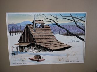 Vermont Sugar Barn Original Watercolor Painting