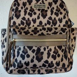 Diaper Backpack Leopard $90 Cash New 