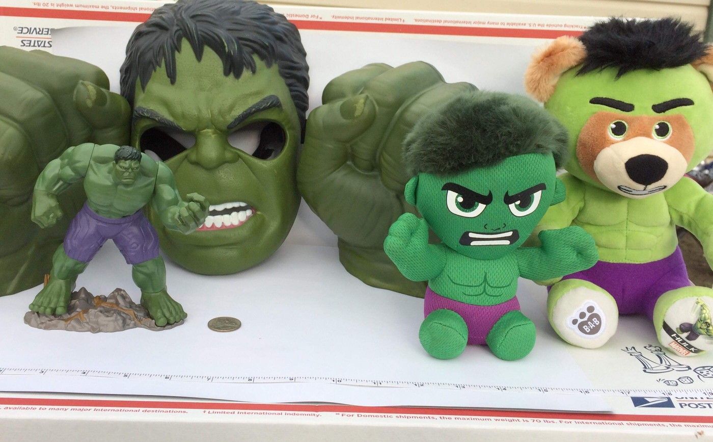 Hulk Smash Lot ~ Hulk Hands Mask playmation Smart Figure Build A Bear TY $10 pu in Franklin