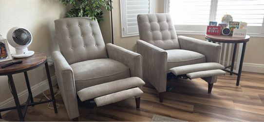 Recliner accent chairs (2)