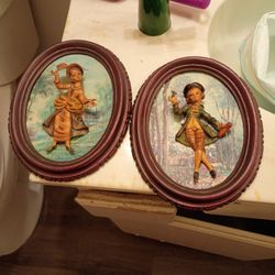 Vintage 3D frame art, Empire 3D wall decor, Vintage wall art, Victorian boy and girl wall art, Unique Art