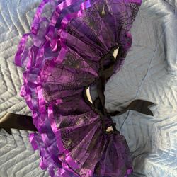Girls cute witch tutu costume 