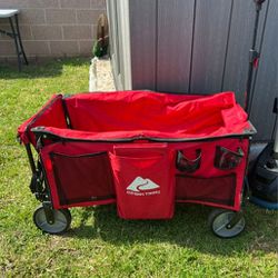 OZARKA COLLAPSIBLE RED WAGON CART