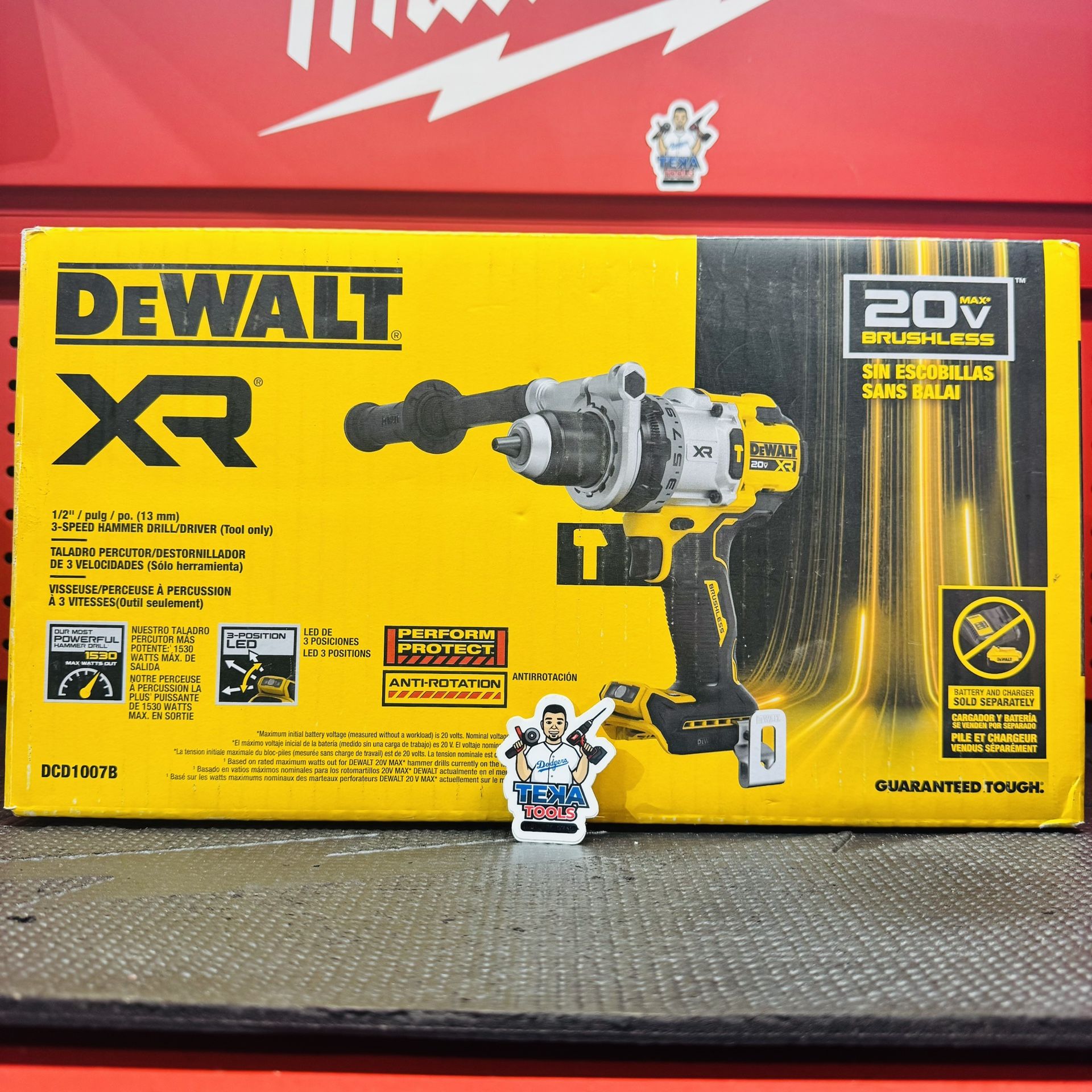 DEWALT 20V MAX XR Brushless Cordless 1/2 in. Hammer Drill (Tool Only)
