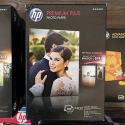 6 Packs HP Premium Plus Soft Gloss Photo Paper (New)
