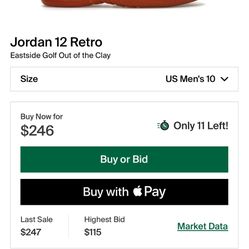 Nike Air Jordan 12 Retro x Eastside Golf Out The Mud