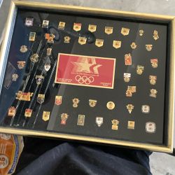 1984 Olympic Pin Set Limited Edition Sponsor Corporate Issue Los Angeles XXIII