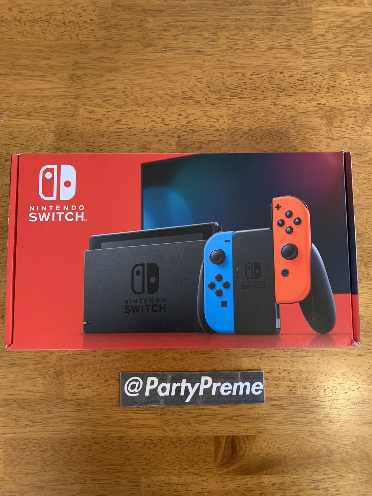 Nintendo Switch with Neon Blue and Neon Red Joy-Con (V2