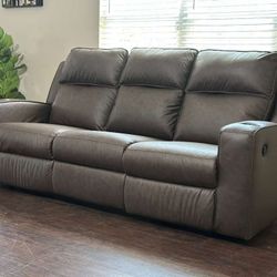 Brand new! Ashley Microfiber Manual Reclining Sofa With cupholders and Usb Port(Free Delivery!)