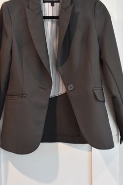 Dark Gray Fitted Blazer