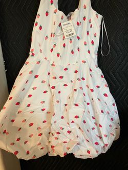 Women’s strawberry balloon dress