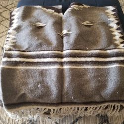 Wool Poncho From Mexico 