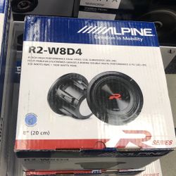 Alpine R2-w8d4 On Same Today For 169.99 