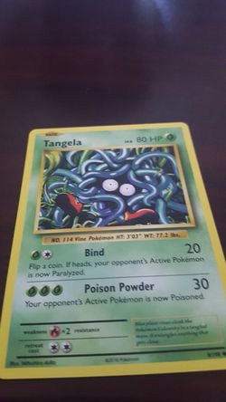 Pokemon card Tangela
