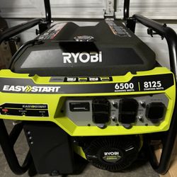 Riobi 6500-Watt Gasoline Powered Portable Generator with CO Detect Shutdown Sensor 