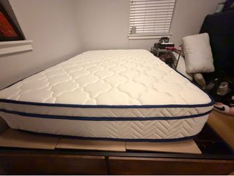 Full size bed and mattress