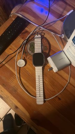 Apple Watch Ultra with White Ocean Band