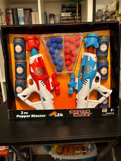 KIDS’N PLAY - Battle Blast , 2 Pk Popper Blaster