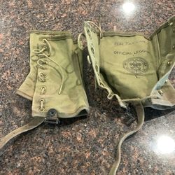 Antique BSA canvas scout boot leggings