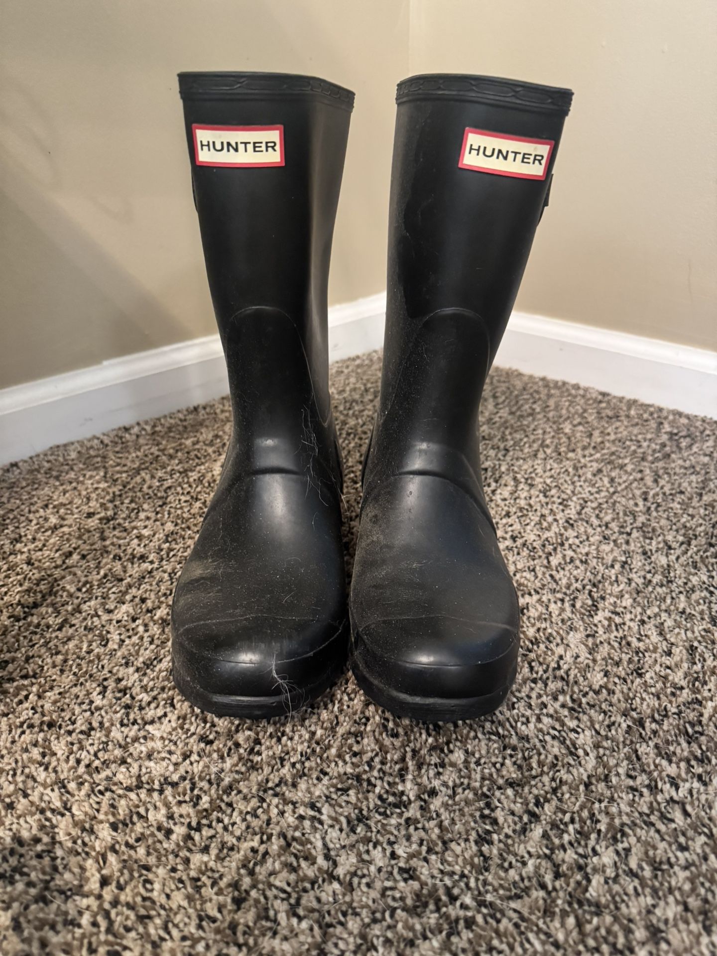 Women’s Hunter Wellies Black Size 8
