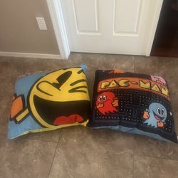 Large Pac-Man Pillows 