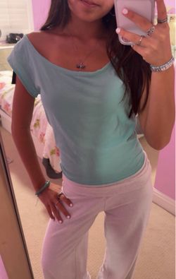 Teal Brandy Melville Top