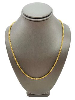 14K Yellow Gold Rope Chain | Size 20 | 10.8g