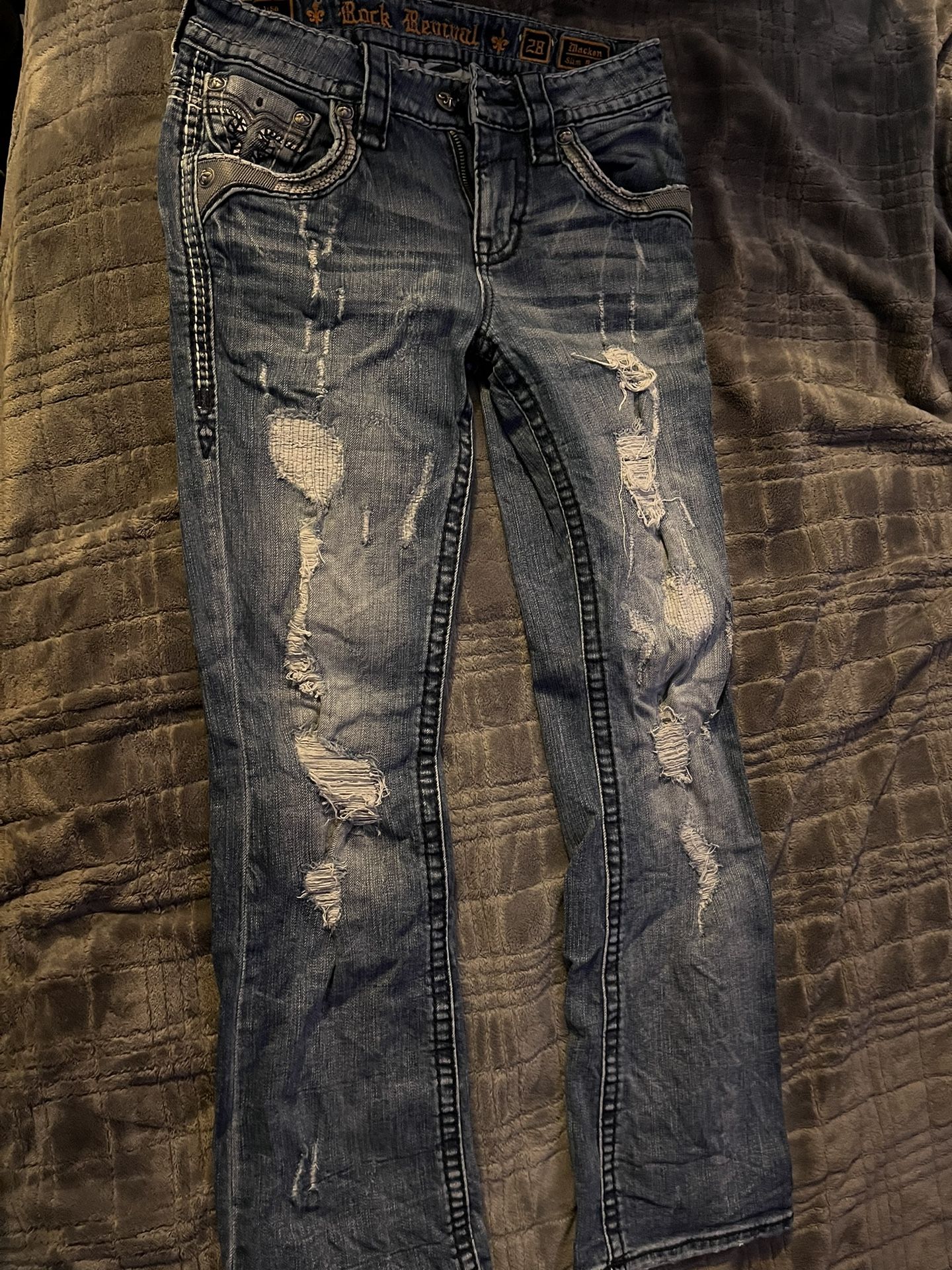 Men’s Rock revival: Size 28, Style SLIM BOOT