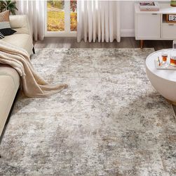 🔥Brand new in Box 🔥5x7 Area Rug Living Room Rugs Washable ,Modern Abstract Non-Slip Soft Low Pile Floor Rugs for Bedroom Dining Room Home Office Ind