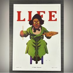 LIFE Original Vintage Print Poster Maxfield Parrish Art Deco Nouveau Artist Fine Antique Collectible Neo Classical Allegory Allegorical Painter