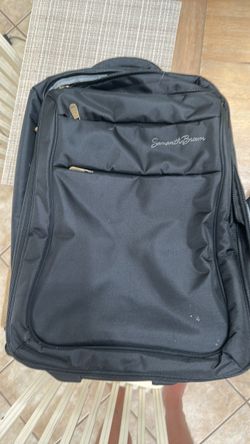 Samantha Brown Black Rolling Carry-On Luggage