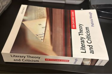 Literary  Theory and Criticism Book