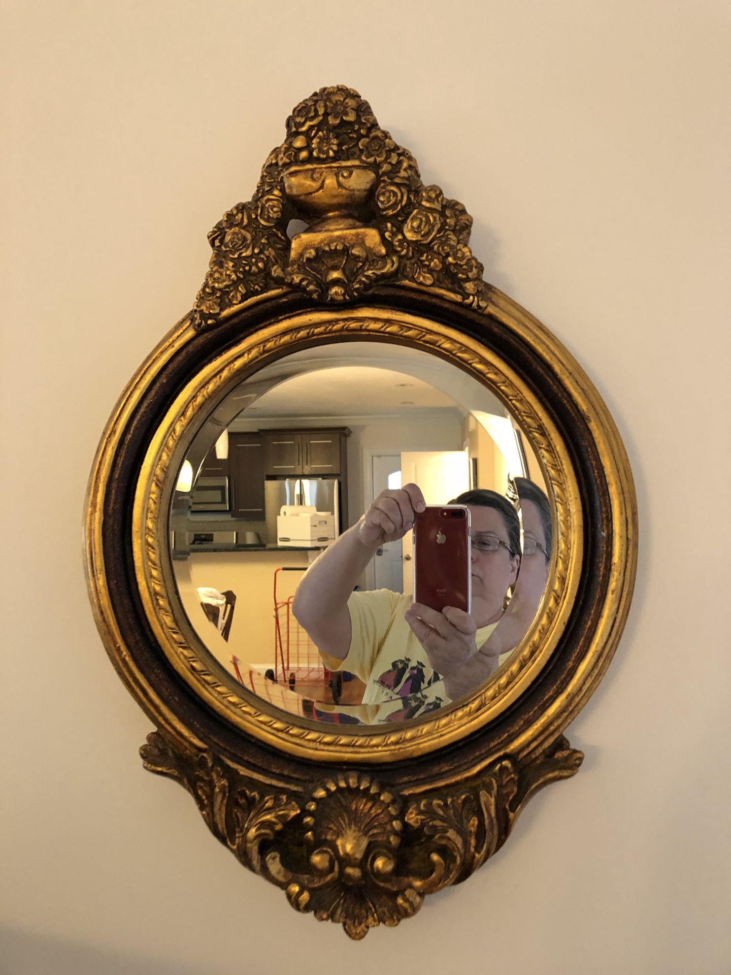Beautiful antique gold mirror