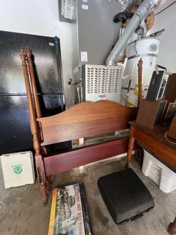 Wood bed frame