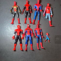 Spider Man Action Figure Lot Of 8