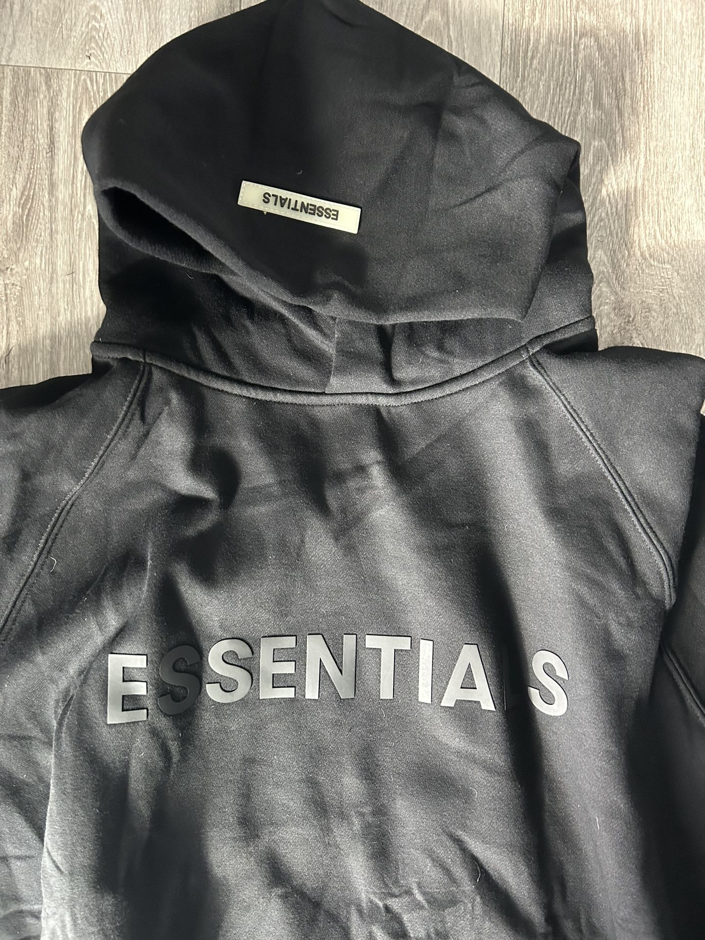 Black Essentials Hoodie