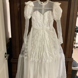 Vintage White Communion Dress