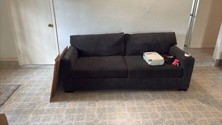 Navy fabric couch $100 OBO