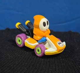 Hot Wheels Mario Kart Orange Shy Guy Diecast 2.25" Car 2018