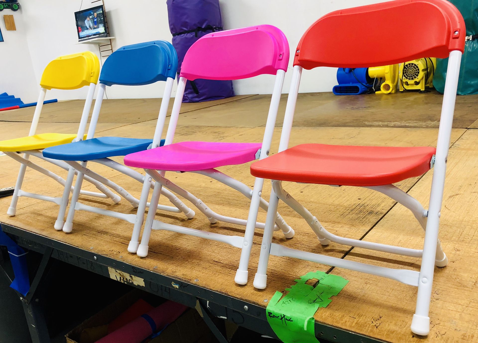 Kids plastic folding chairs