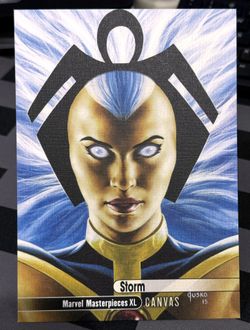 2024 Marvel Masterpieces Xl Jusko 5x7 Canvas Parallel Storm 99