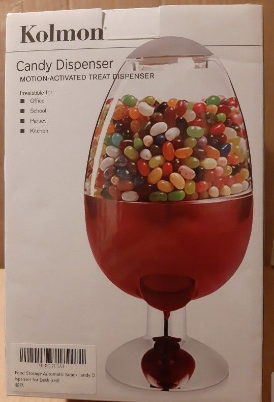 Kolmon Candy Dispenser Motion-Activated treat Dispenser NEW Red color