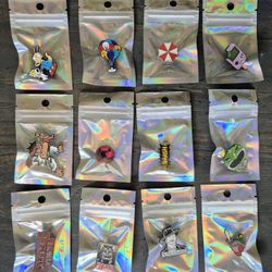 Pins! Various! 12 Pop Culture Pins/Brooches - NEW!
