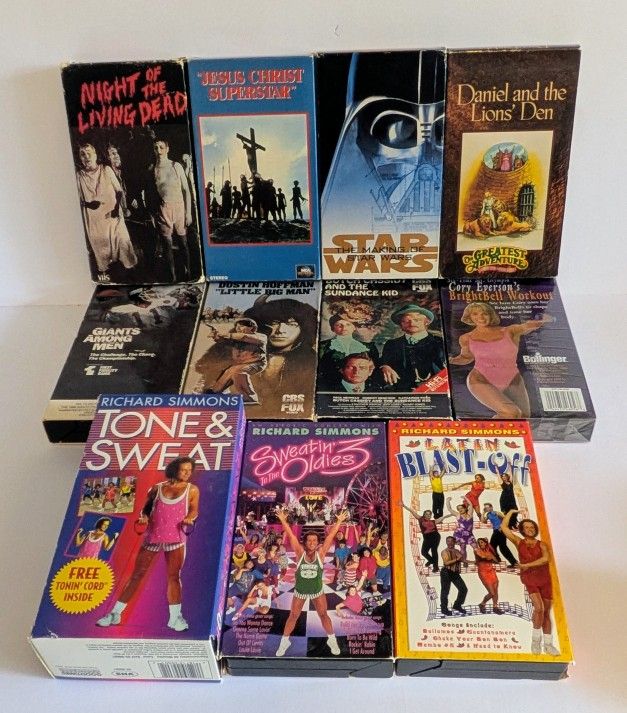 VHS Bundle Of 12