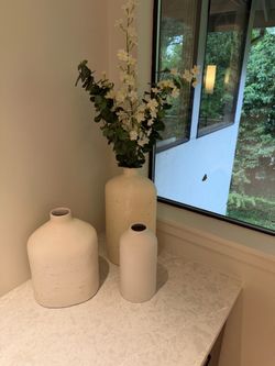 Set of 3 Hearth & Hand Magnolia Decorative Vases