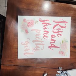 Art Work For Girls Room